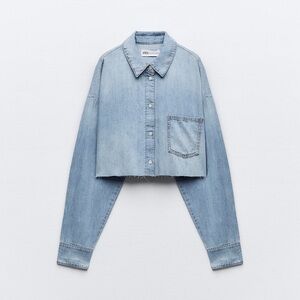 ZARA TRF short denim shirt